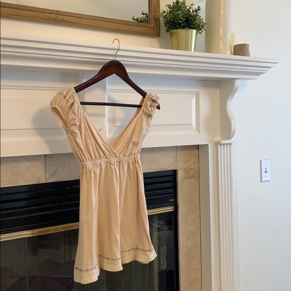 Pink Anthropologie Cap Sleeve Boho Top